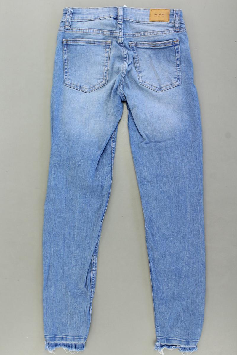 Bershka Skinny Jeans Gr. 34 blau aus Baumwolle