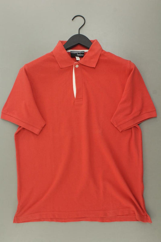 Heine Poloshirt für Herren Gr. 48 Kurzarm orange aus Baumwolle