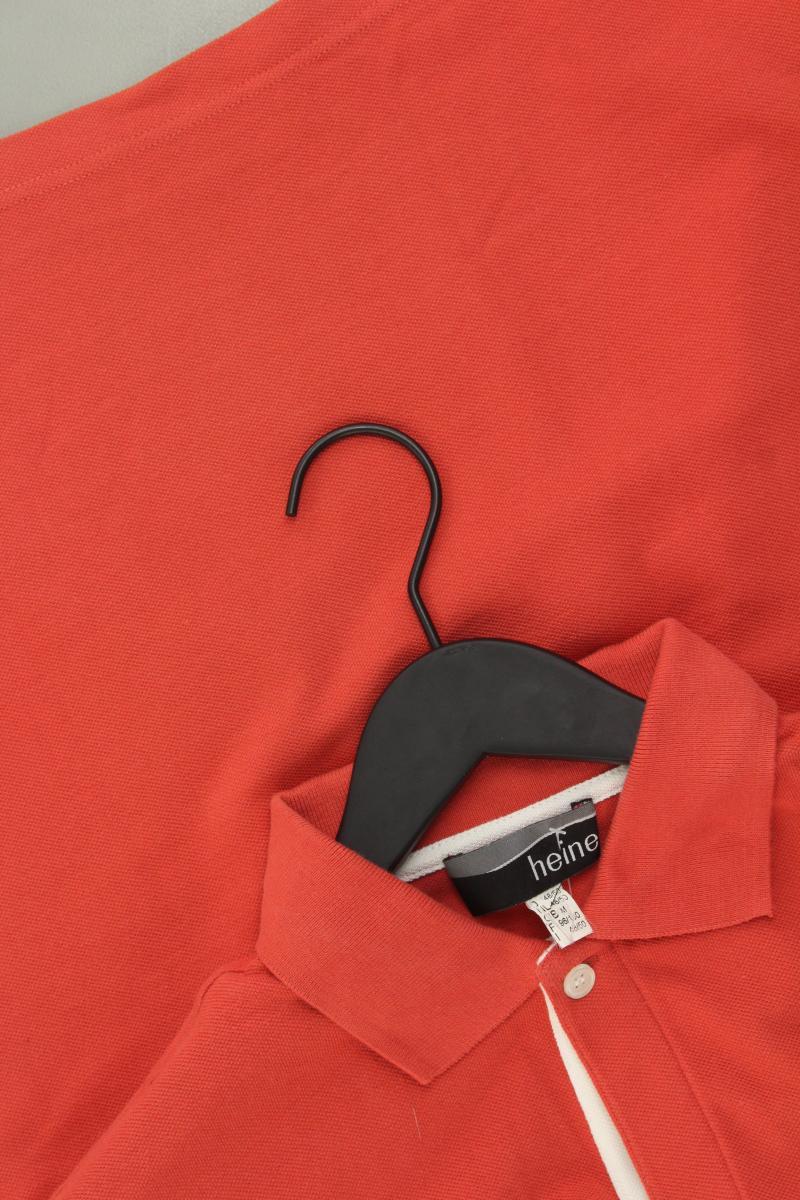 Heine Poloshirt für Herren Gr. 48 Kurzarm orange aus Baumwolle