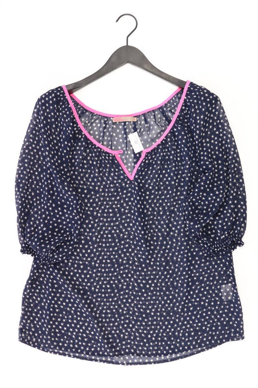 Saint Tropez Bluse Gr. M 3/4 Ärmel blau aus Polyester