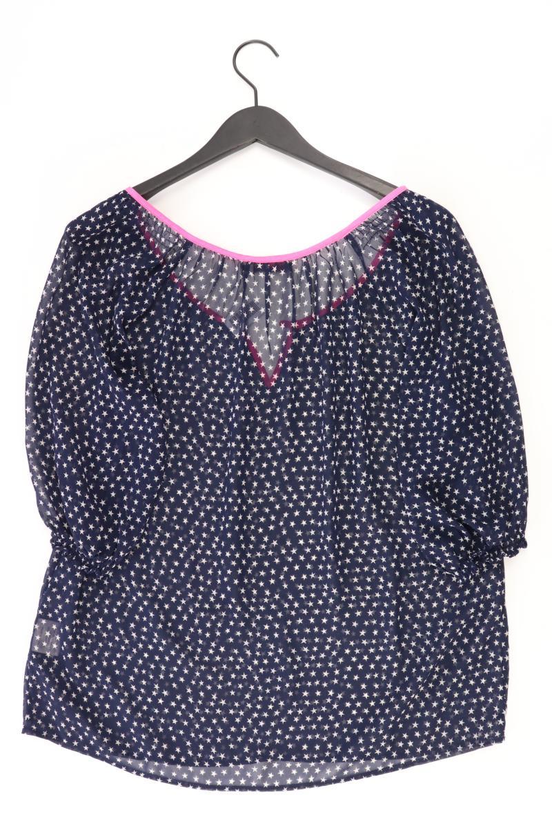 Saint Tropez Bluse Gr. M 3/4 Ärmel blau aus Polyester