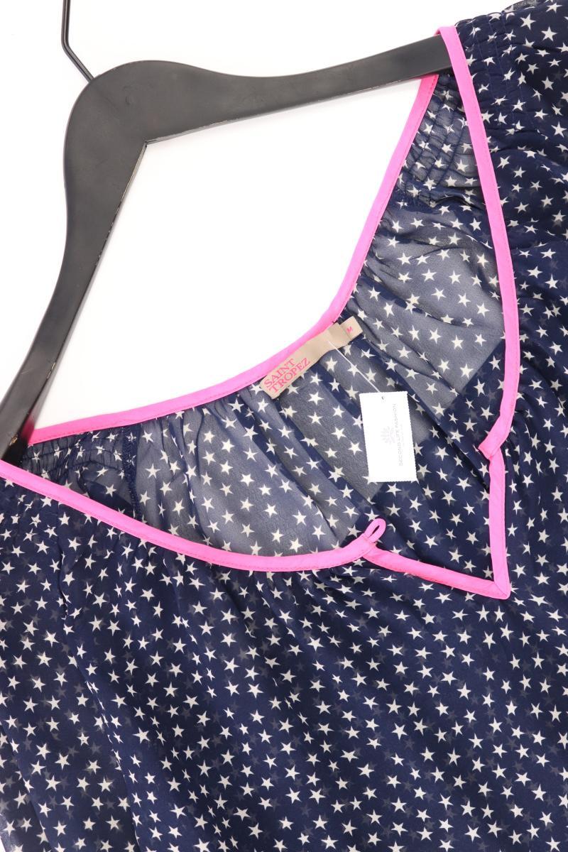 Saint Tropez Bluse Gr. M 3/4 Ärmel blau aus Polyester