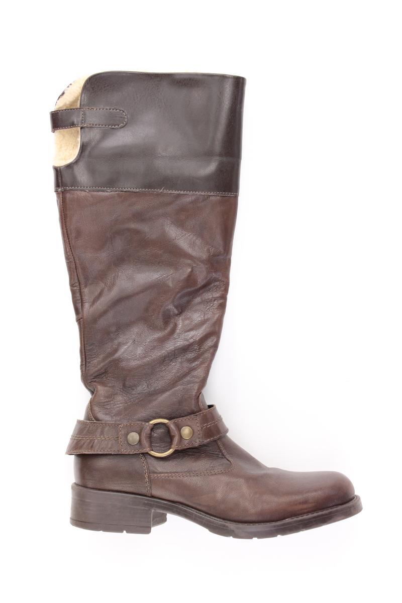 bama Absatzstiefel Gr. 37 braun aus Leder