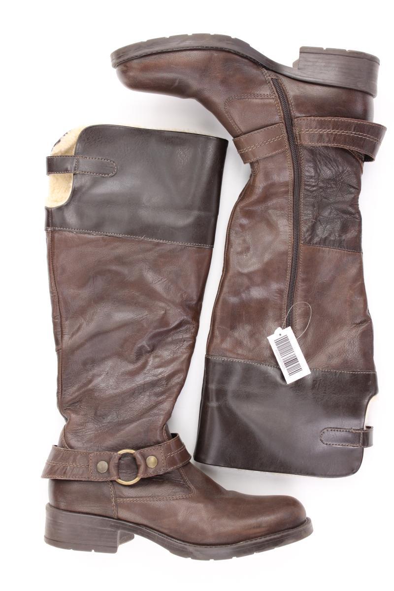 bama Absatzstiefel Gr. 37 braun aus Leder