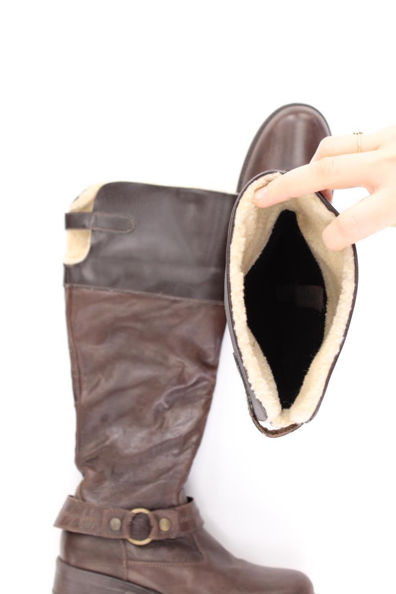 bama Absatzstiefel Gr. 37 braun aus Leder