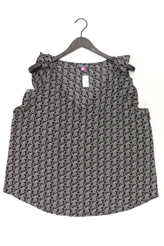 Vince Camuto Rüschenbluse Gr. XXL Kurzarm schwarz aus Polyester
