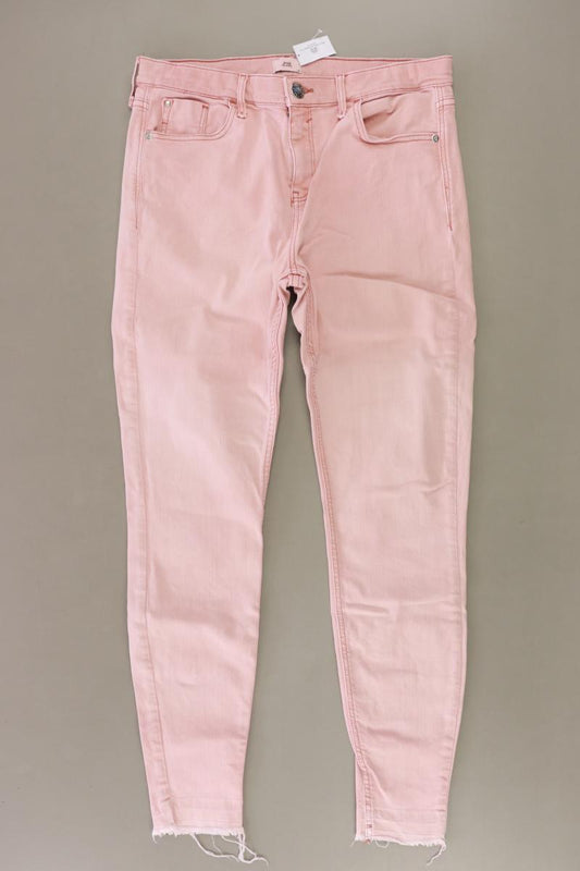 River Island Skinny Jeans Gr. UK 14 rosa aus Baumwolle
