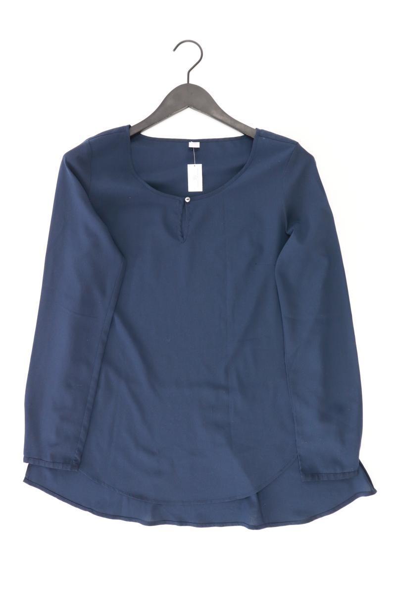 s.Oliver Langarmbluse Gr. 38 blau aus Polyester
