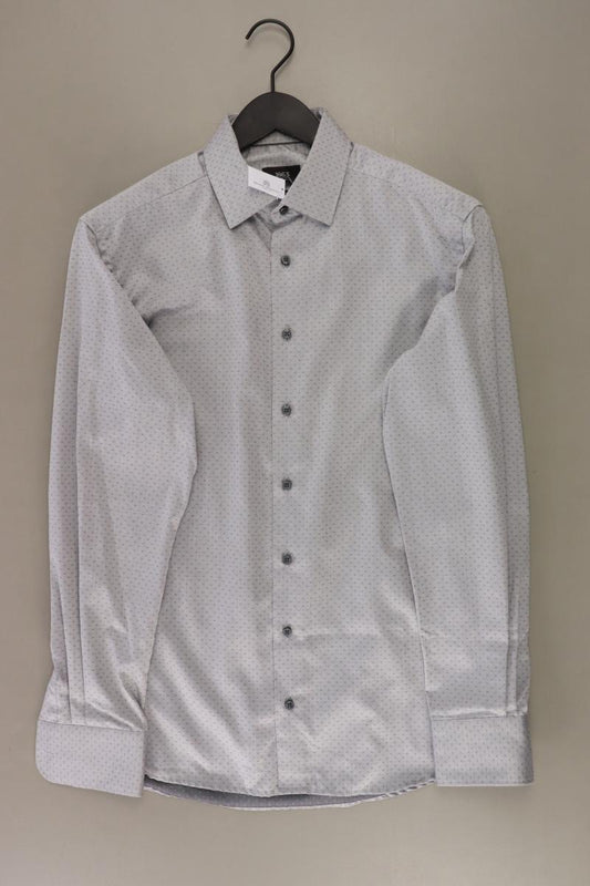 Eterna Langarmhemd für Herren Gr. Hemdgröße 39 neuwertig grau aus Baumwolle