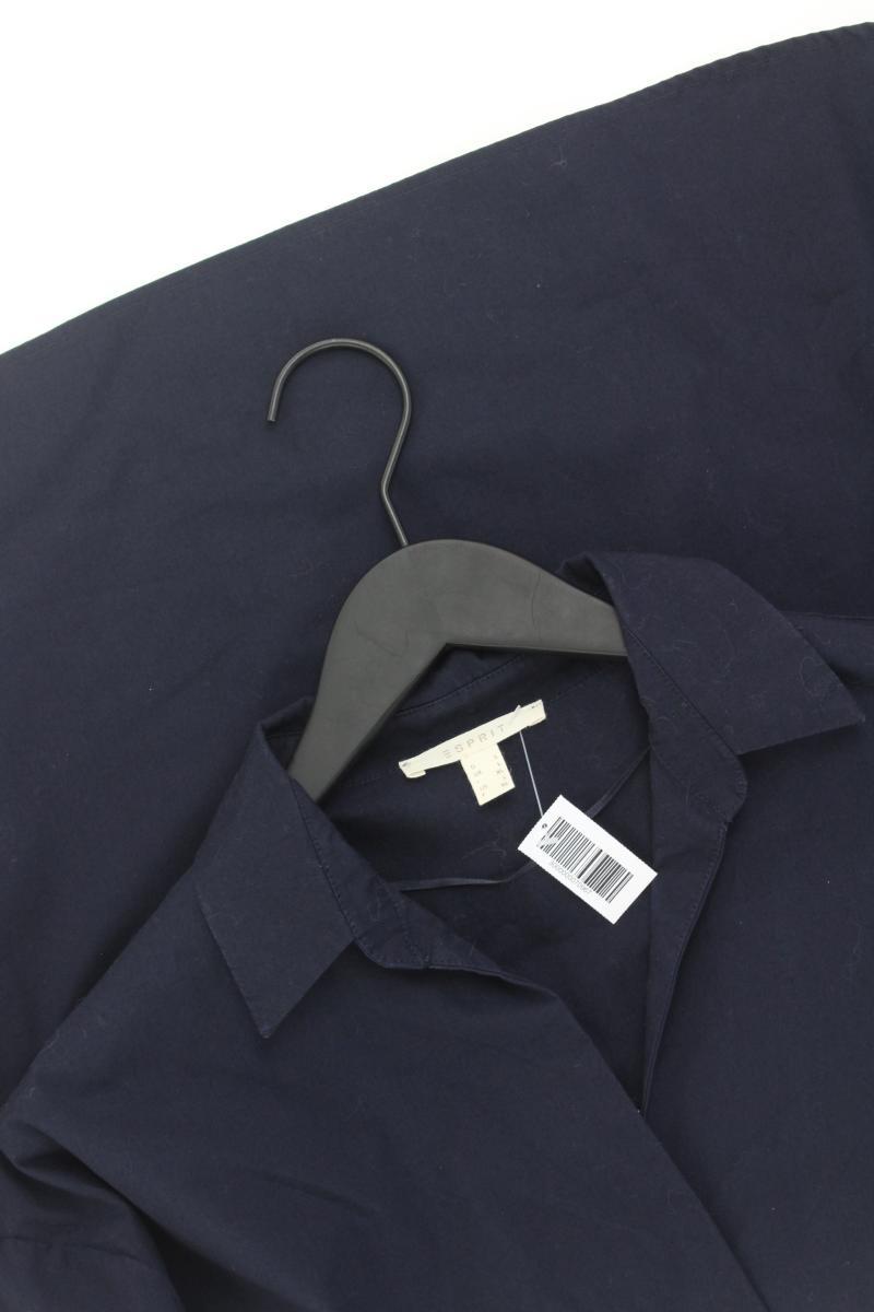 Esprit Langarmbluse Gr. L blau aus Baumwolle