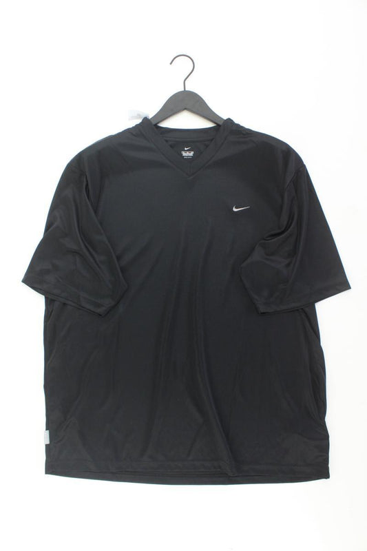 Nike Sportshirt für Herren Gr. XL Kurzarm schwarz aus Polyester
