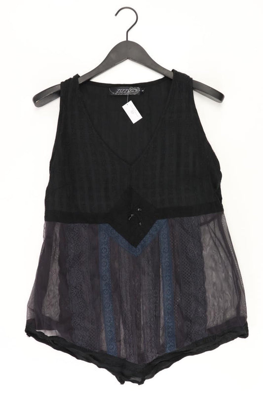 Zizzi Bluse Gr. S Träger schwarz aus Viskose