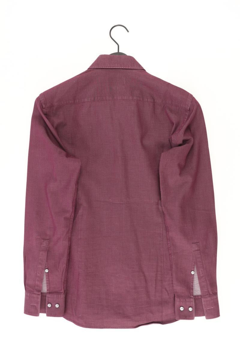 Hugo Boss Langarmhemd für Herren Gr. Hemdgröße 40 lila aus Baumwolle