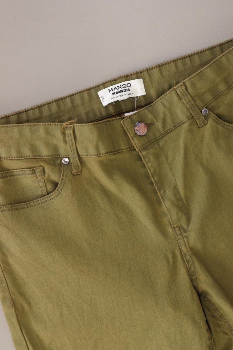 Mango Skinny Jeans Gr. 42 olivgrün