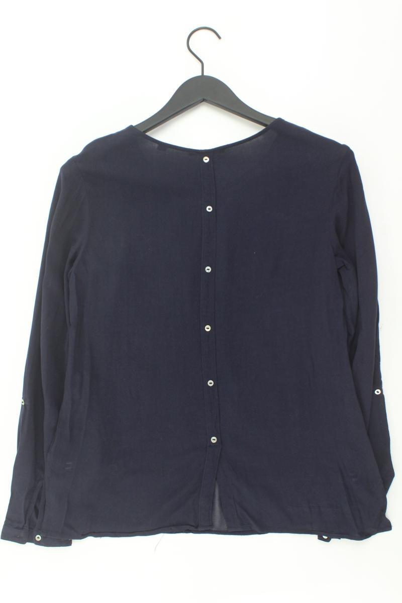 s.Oliver Langarmbluse Gr. 36 blau aus Viskose