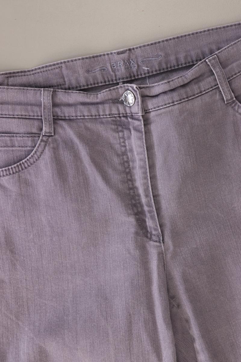 Brax Straight Jeans Gr. Kurzgröße 42 grau aus Baumwolle