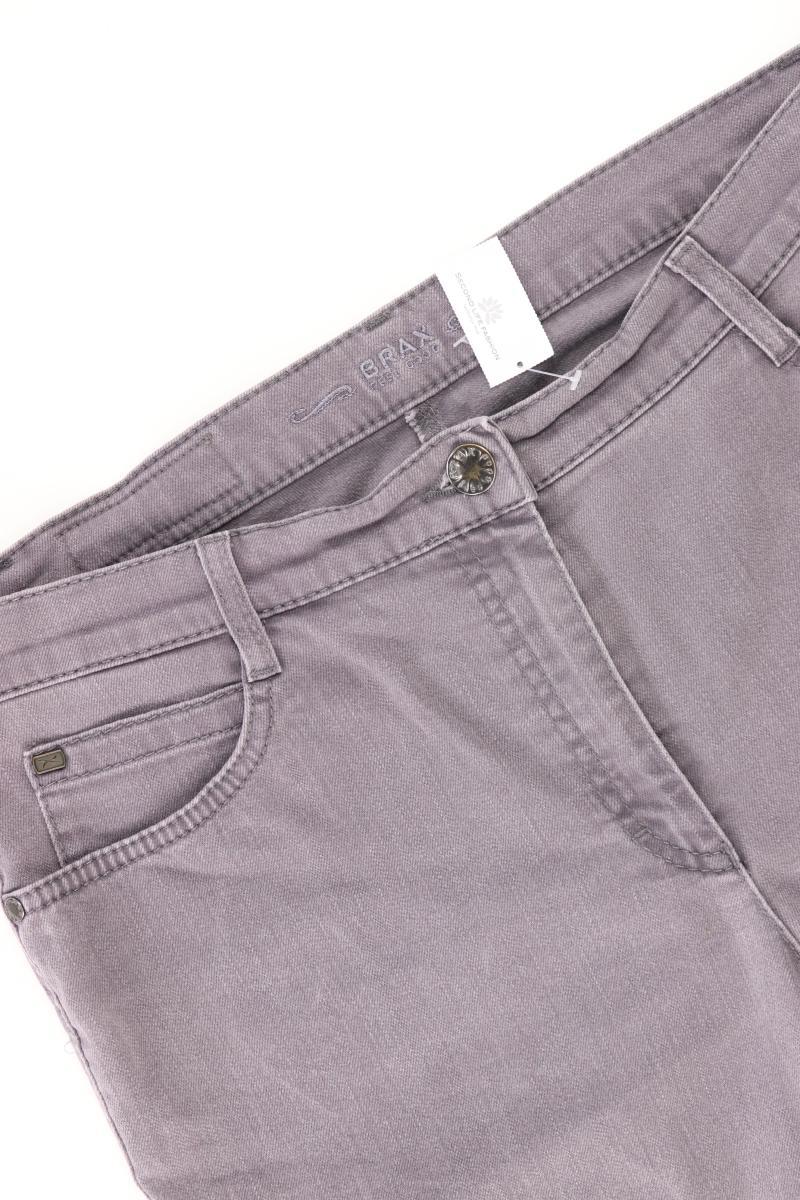 Brax Straight Jeans Gr. Kurzgröße 42 lila aus Baumwolle