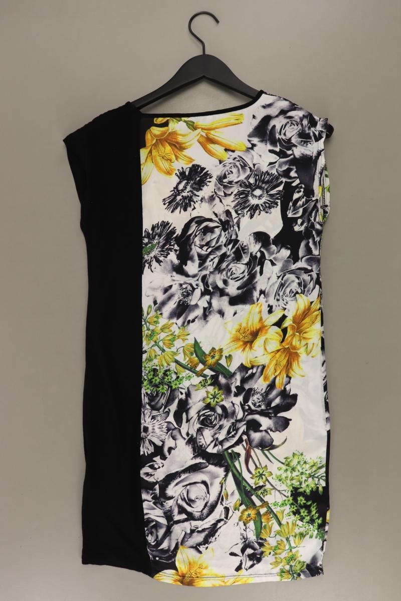 Miss Etam Kurzarmkleid Gr. 36 mit Blumenmuster gelb aus Polyester