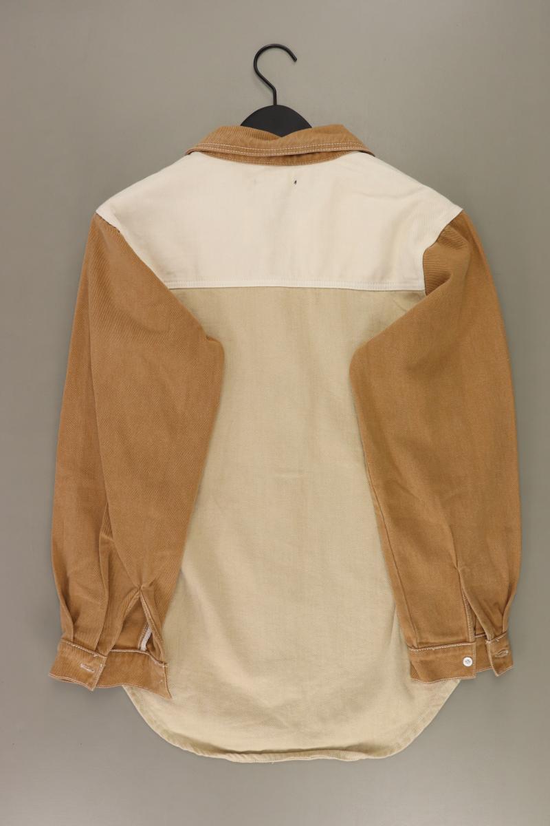 MISSGUIDED Langarmbluse Gr. 34 neu mit Etikett braun aus Baumwolle