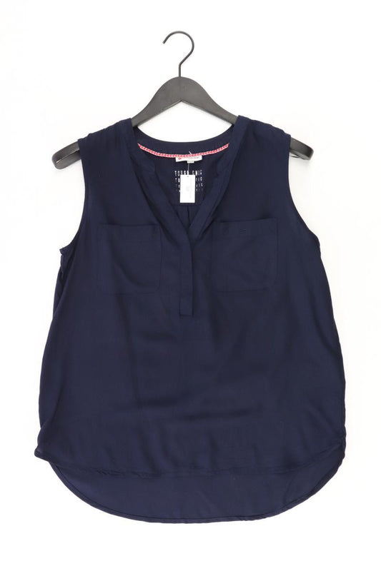 Street One Ärmellose Bluse Gr. 38 blau aus Viskose