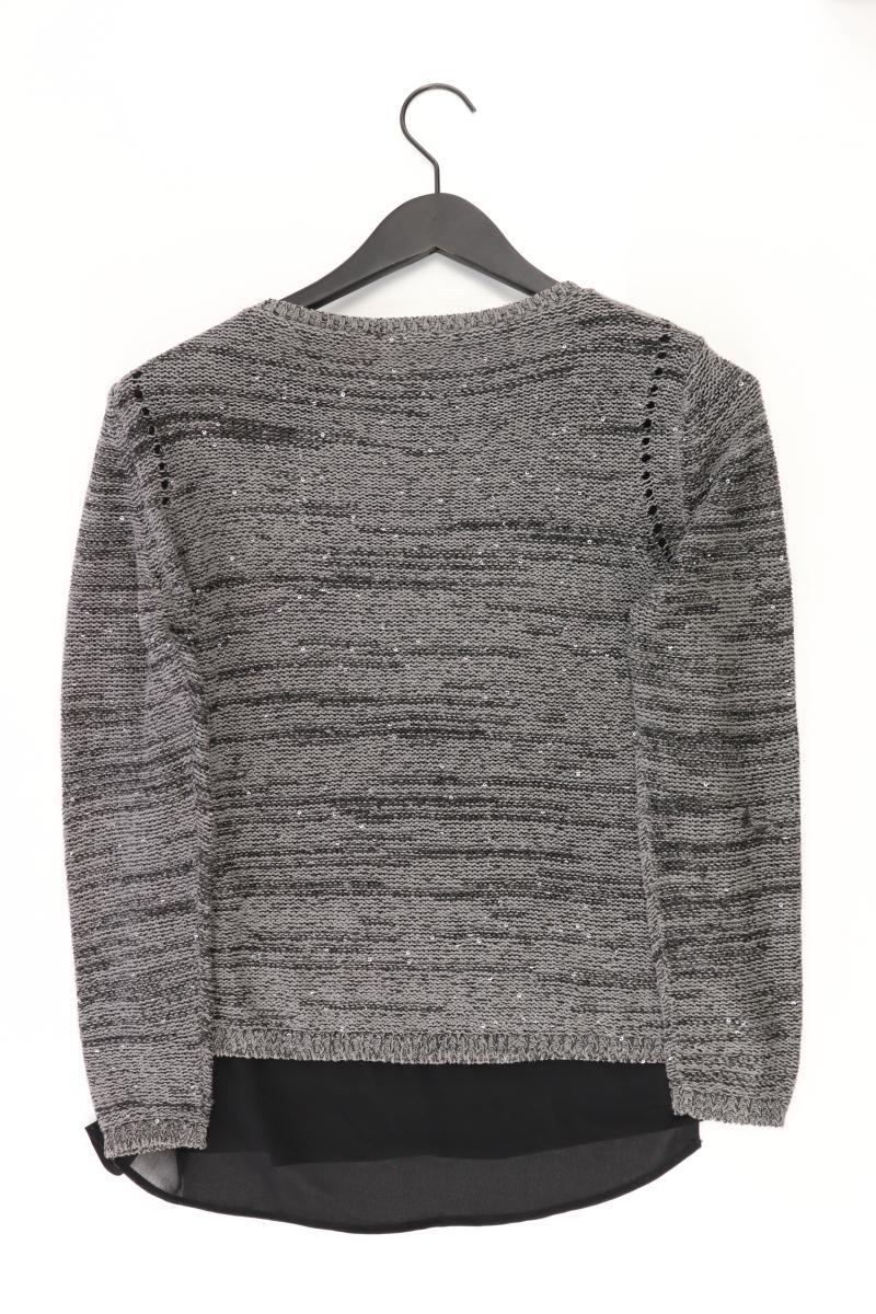 Street One Grobstrickpullover Gr. 36 mit Pailletten grau aus Polyester