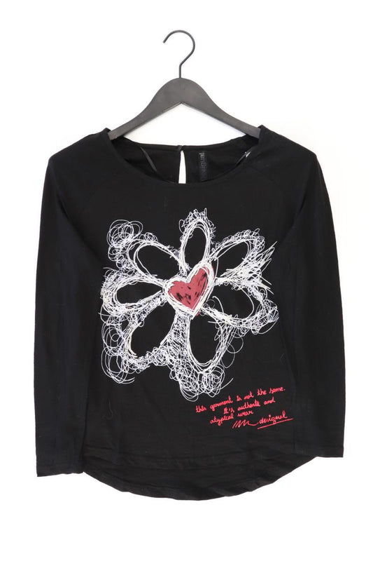 Desigual Longsleeve-Shirt Gr. XS Langarm schwarz aus Baumwolle