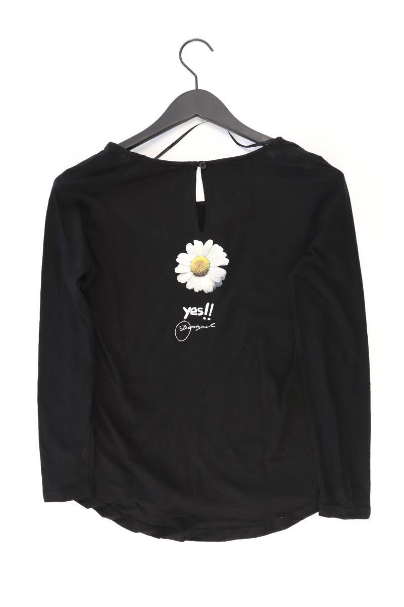 Desigual Longsleeve-Shirt Gr. XS Langarm schwarz aus Baumwolle