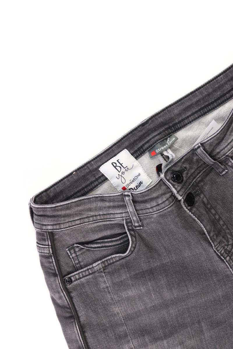 Street One Straight Jeans Gr. W28 neuwertig grau aus Baumwolle
