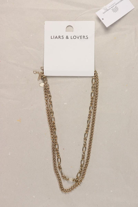 LIARS & LOVERS Halskette neu mit Etikett gold
