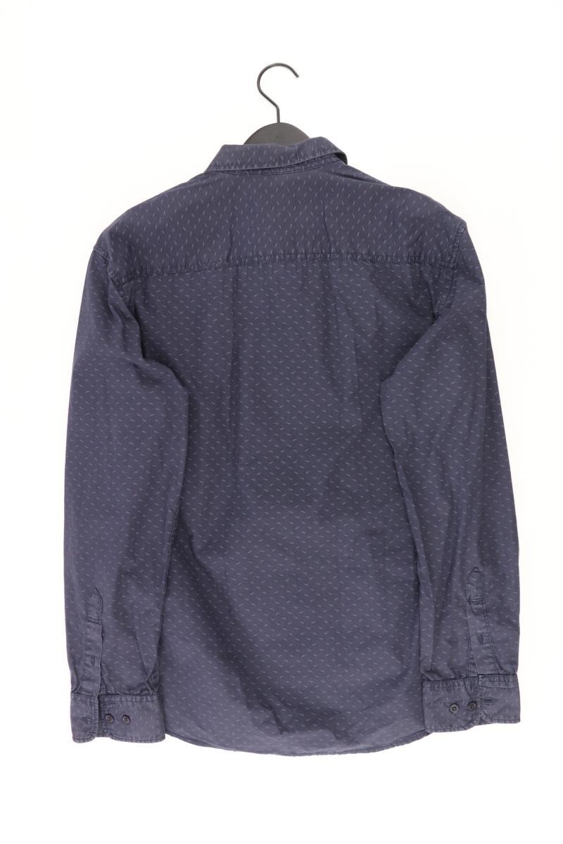 Tom Tailor Langarmhemd für Herren Gr. L blau aus Baumwolle