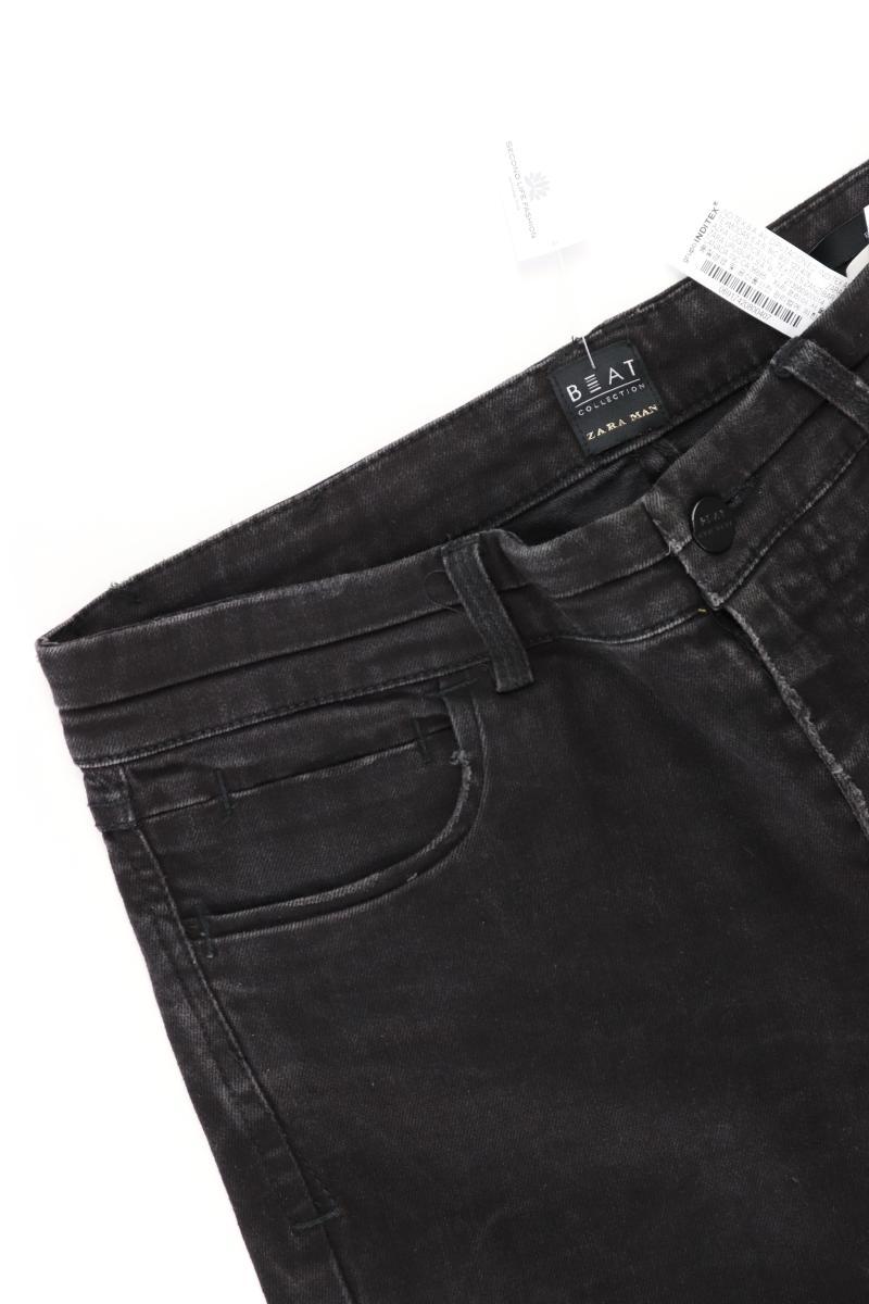 Zara Skinny Jeans für Herren Gr. US 40 (M) schwarz aus Baumwolle
