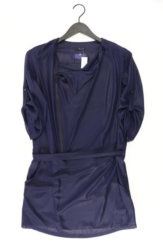 IKKS Minikleid Gr. 38 mit Gürtel 3/4 Ärmel blau aus Polyester