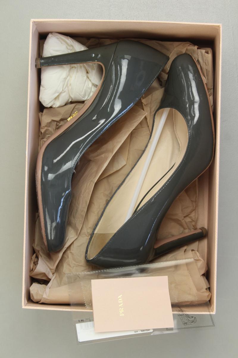 Prada Pumps Gr. 39,5 Neupreis: 590,0€! grau aus Leder