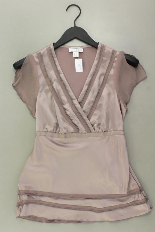 Heine Kurzarmbluse Gr. 36 lila aus Polyester