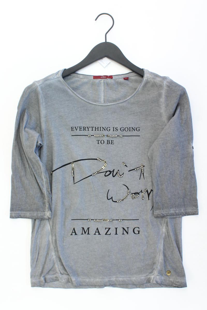 s.Oliver Shirt Gr. 36 3/4 Ärmel grau