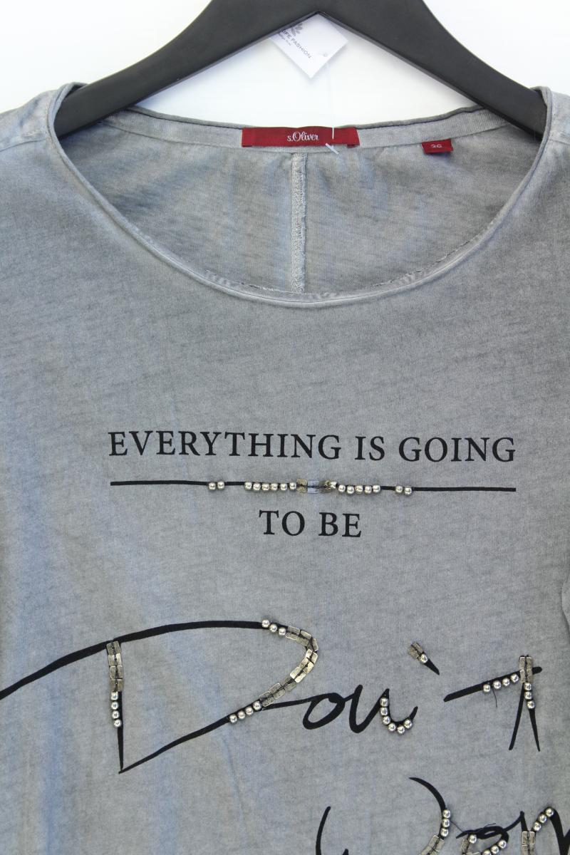 s.Oliver Shirt Gr. 36 3/4 Ärmel grau