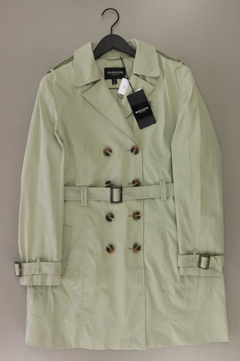 Manguun Trenchcoat Gr. 42 neu mit Etikett Neupreis: 49,99€! grün aus Polyester