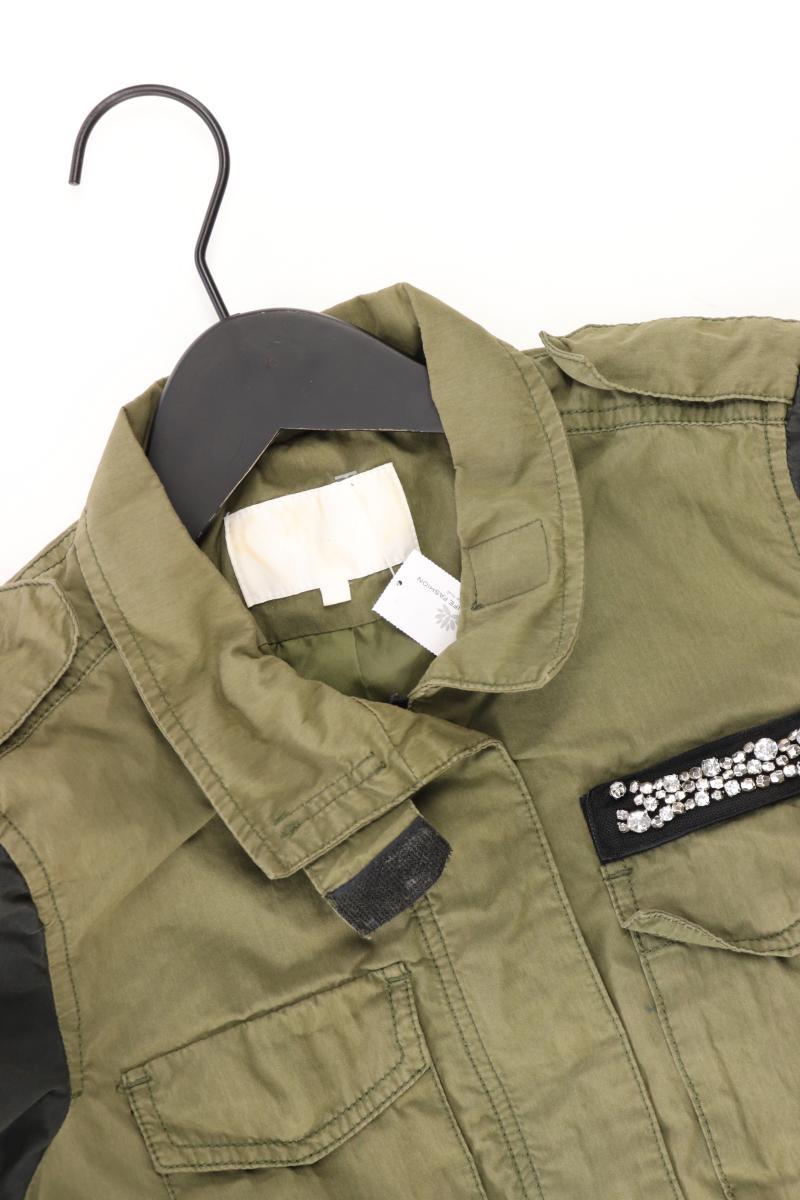 Vila Lange Jacke Gr. XS olivgrün aus Baumwolle