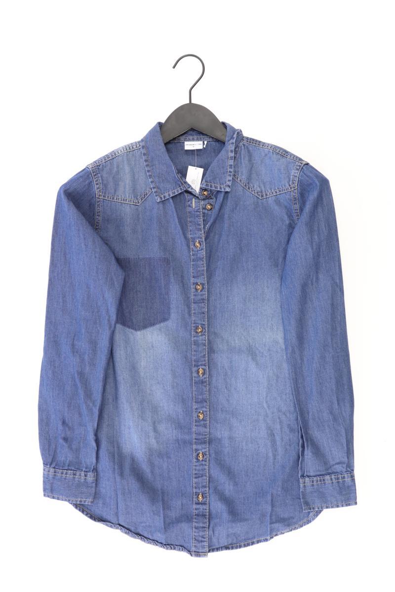 Jacqueline de Yong Jeansbluse Gr. 36 Langarm blau aus Baumwolle