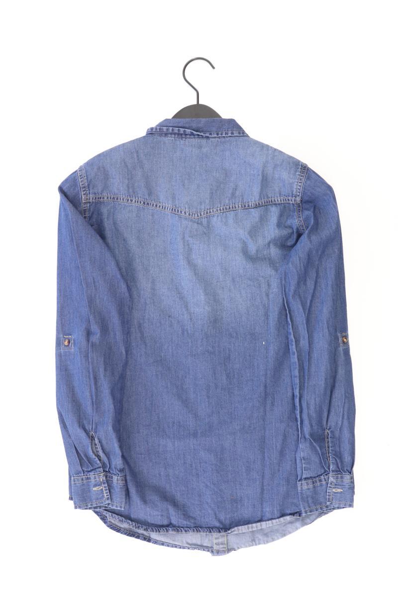Jacqueline de Yong Jeansbluse Gr. 36 Langarm blau aus Baumwolle
