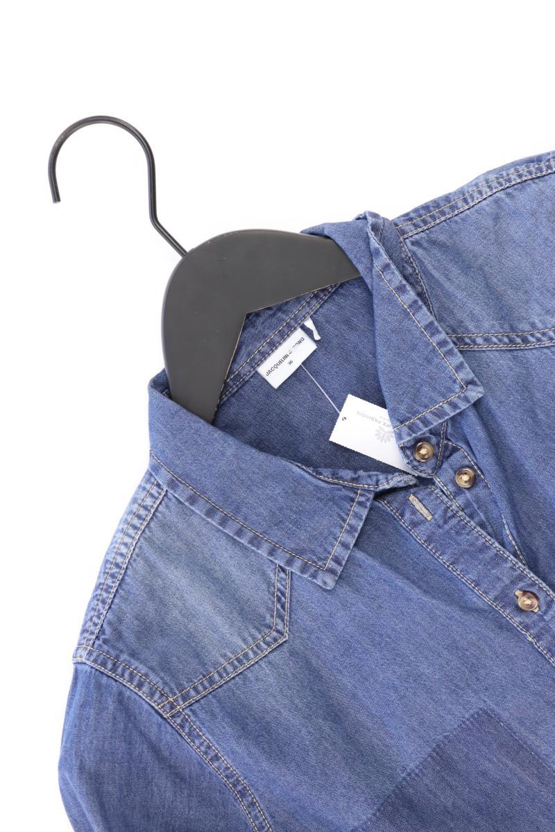 Jacqueline de Yong Jeansbluse Gr. 36 Langarm blau aus Baumwolle
