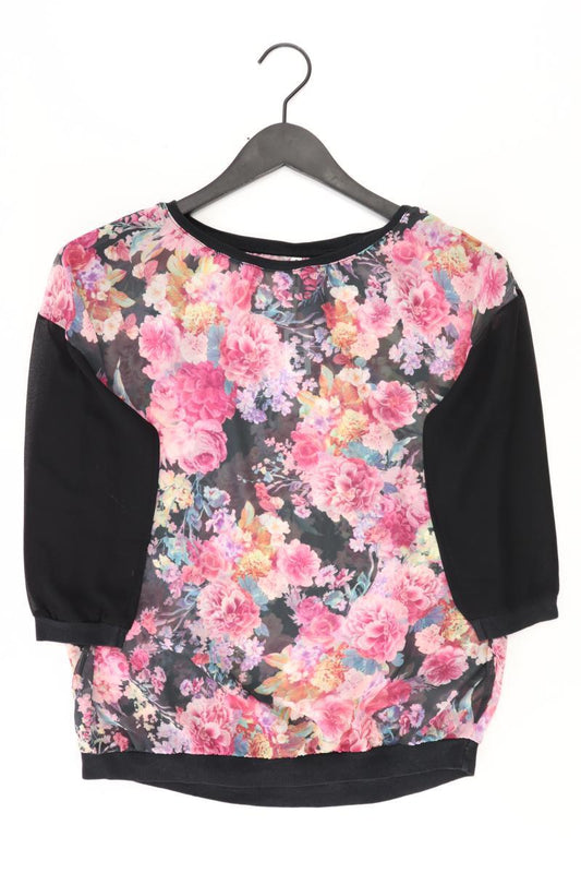 Stradivarius Printshirt Gr. S mit Blumenmuster 3/4 Ärmel mehrfarbig