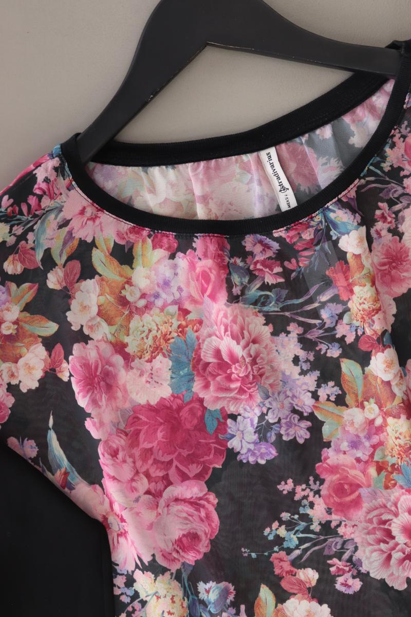 Stradivarius Oversize-Bluse Gr. S mit Blumenmuster 3/4 Ärmel mehrfarbig