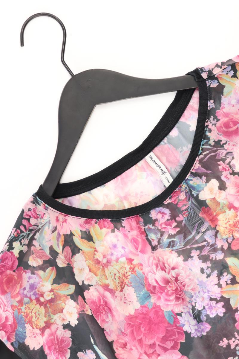 Stradivarius Printshirt Gr. S mit Blumenmuster 3/4 Ärmel mehrfarbig