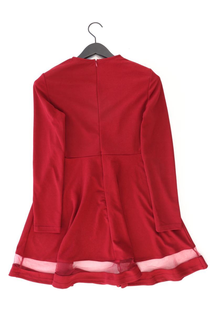 Langarmkleid Gr. M rot aus Polyester