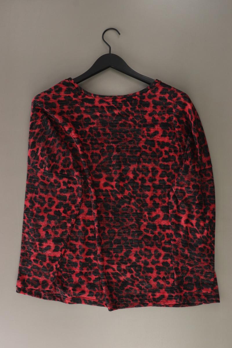M&S Feinstrickpullover Gr. XL mit Tierdruck rot aus Polyester