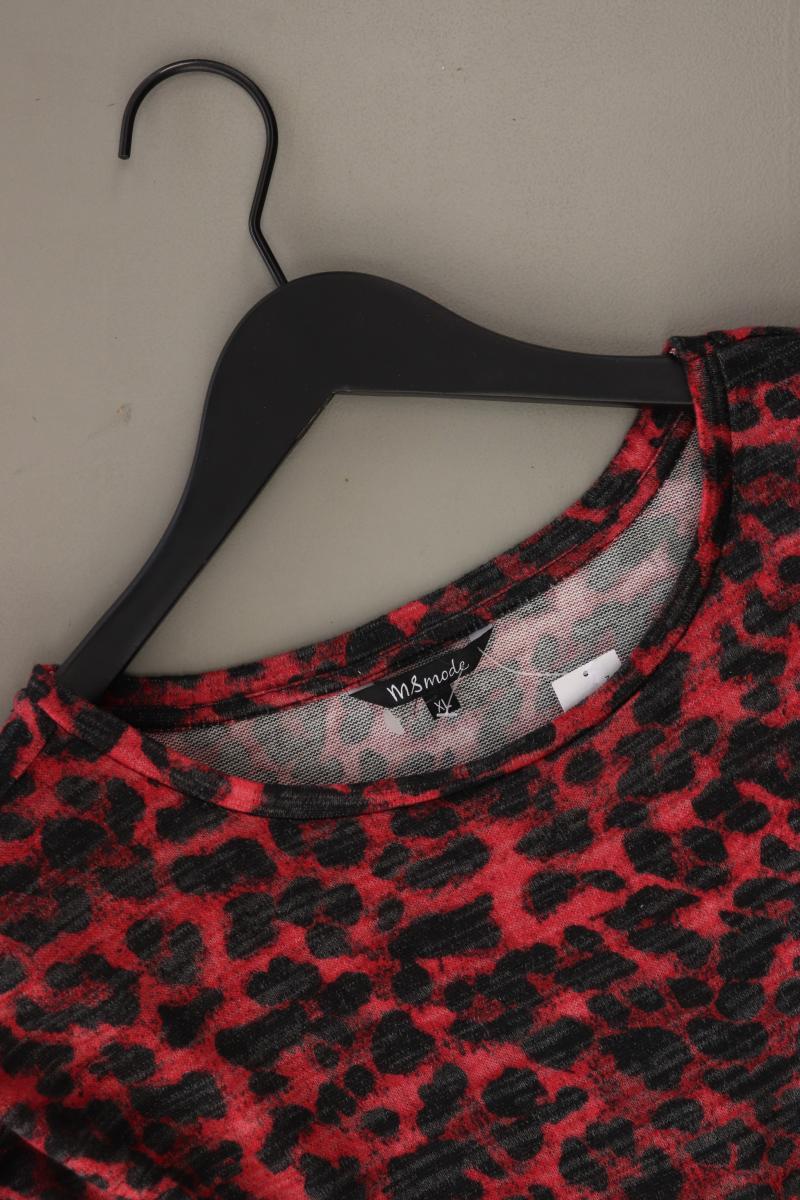 M&S Feinstrickpullover Gr. XL mit Tierdruck rot aus Polyester