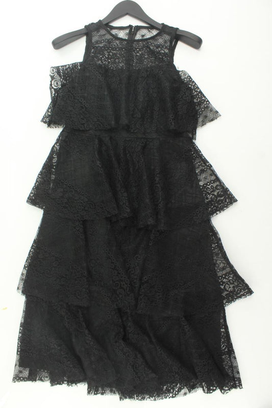 Spitzenkleid Gr. M Ärmellos schwarz aus Polyester