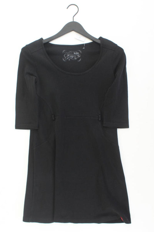edc by Esprit Stretchkleid Gr. M Kurzarm schwarz aus Baumwolle
