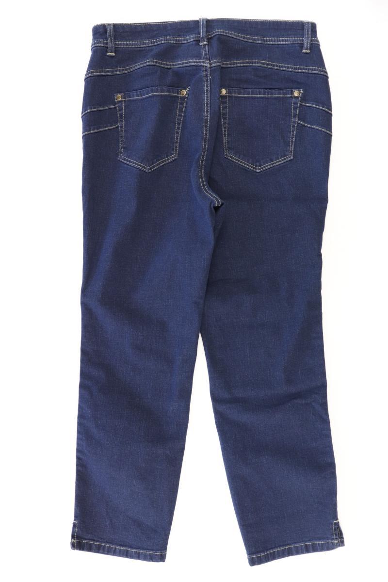 Tesini Straight Jeans Gr. 42 blau aus Baumwolle